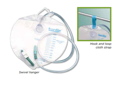 Bardia Closed System Drain Bag - 2000cc | 802001, 802002 - Efficient and Secure Urinary Drainage Solution