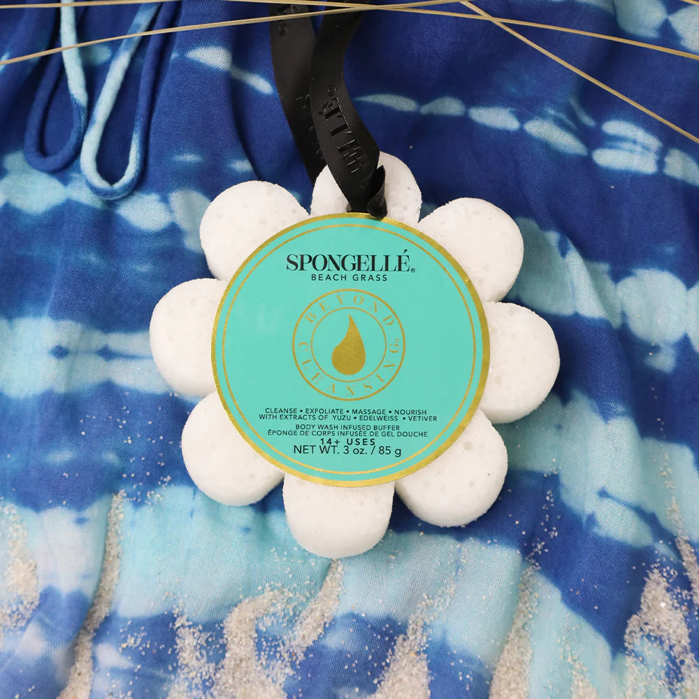 Spongelle Beach Grass Wild Flower Soap Sponge Luxurious Oasis Collection