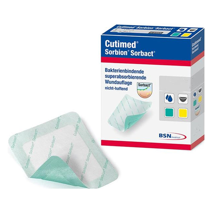 Cutimed Sorbion Sorbact Super Absorbent Antimicrobial Dressing – 8 x 12 Inch