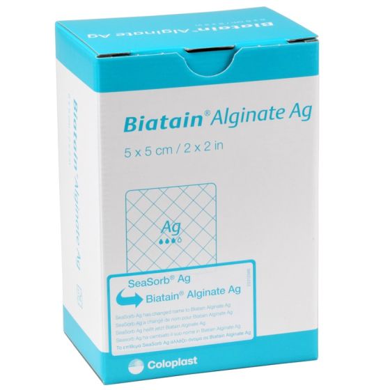 Coloplast Biatain Alginate Ag Dressings - Advanced Silver Alginate for Effective Wound Care