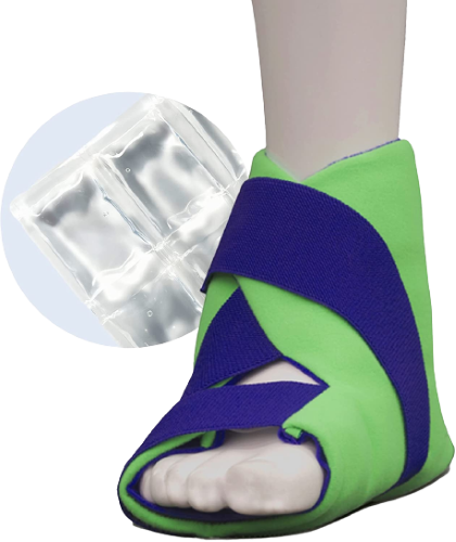 Brownmed Polar Ice Foot & Ankle Wrap Cryotherapy and Compression for Rapid Recovery