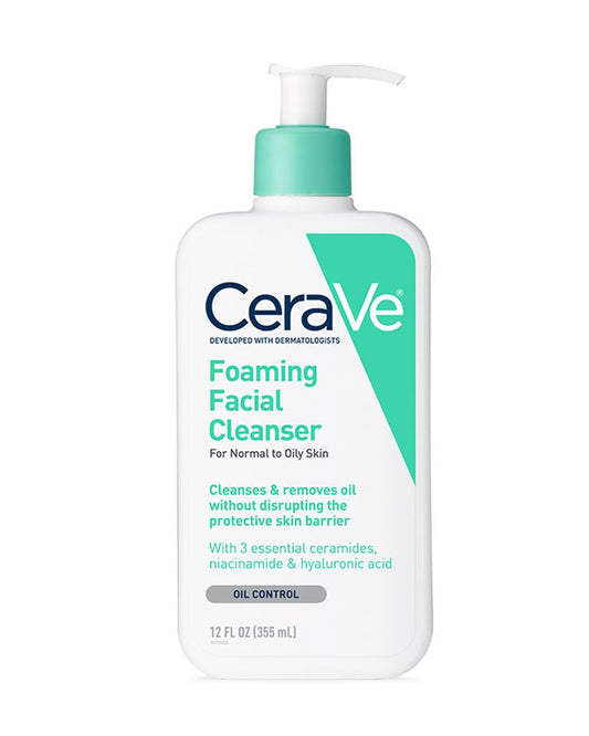 Facial Cleanser CeraVe Foaming 12 oz. Pump Bottle Unscented