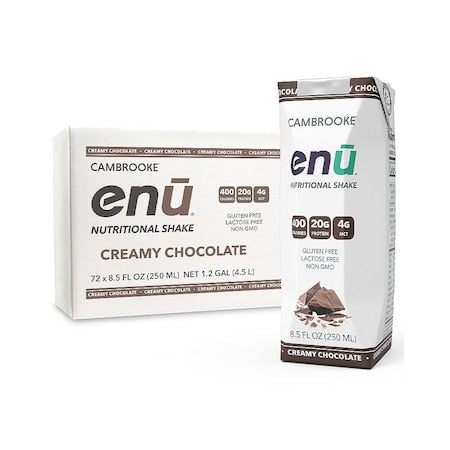 enu Nutritional Shake Creamy Chocolate 8.5 oz Carton High-Protein