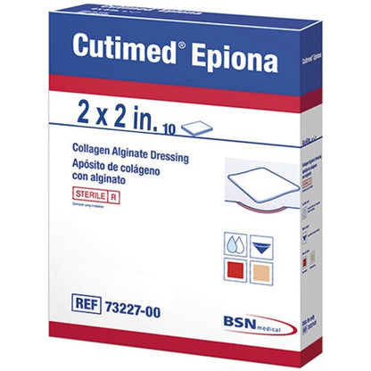 Cutimed Epiona Collagen Dressing 2 x 2 Inch Square Sterile – Bovine Collagen Wound Dressing