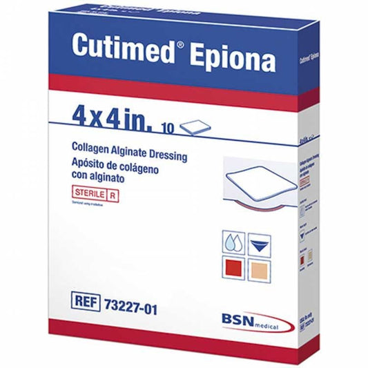 Cutimed Epiona Collagen Dressing 4 x 4 Inch Square Sterile – Bovine Collagen Wound Dressing