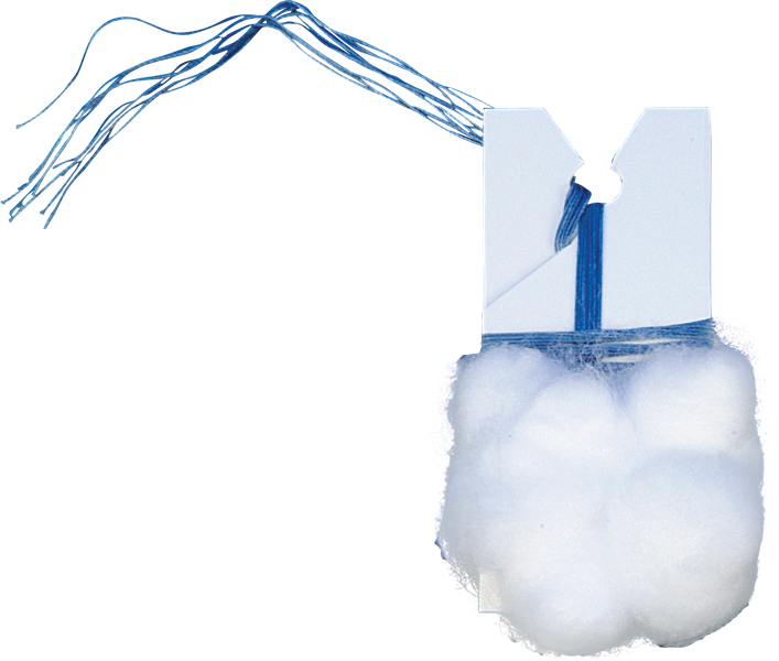 DeRoyal Sterile Double-Strung Cotton Balls 1 Inch Diameter X-Ray Detectable