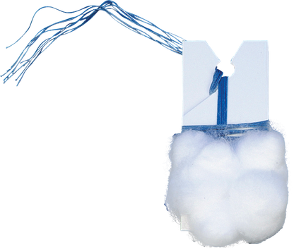 DeRoyal Sterile Double-Strung Cotton Balls 1 Inch Diameter X-Ray Detectable