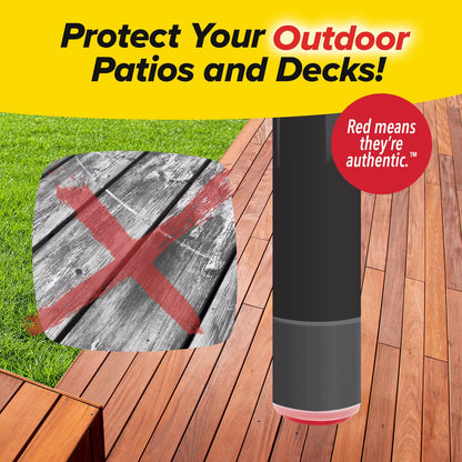 Ruby Sliders Outdoors by Bulbhead Premium Furniture Leg Covers for Deck and Patio Protection