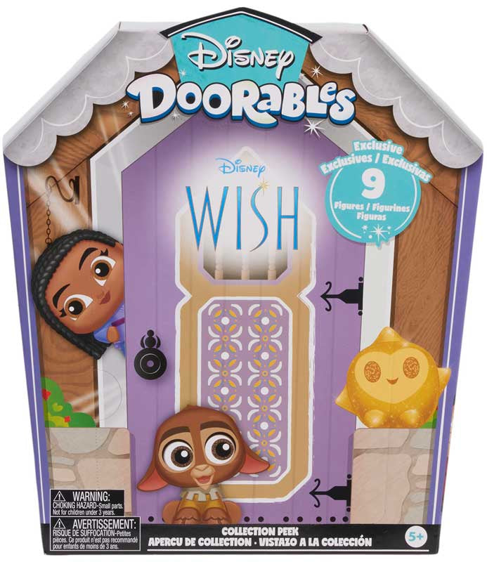 Disney Doorables Wish Collector Peek – Surprise Blind Bag Figures by Just Play, Kids Toys Ages 5+, Stocking Stuffers & Gifts