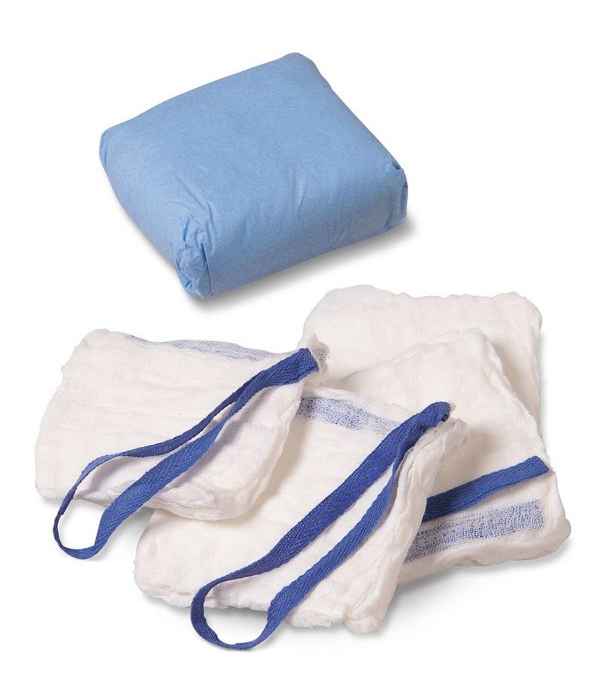 Surgical Laparotomy Sponge X-Ray Detectable Cotton – 18 x 18 Inch, Sterile