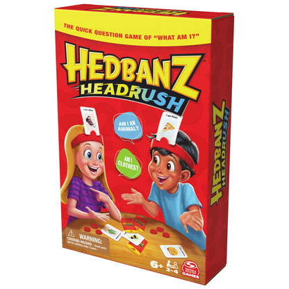 Hedbanz Headrush Picture Guessing Game – Family Board Game for Kids Ages 6+