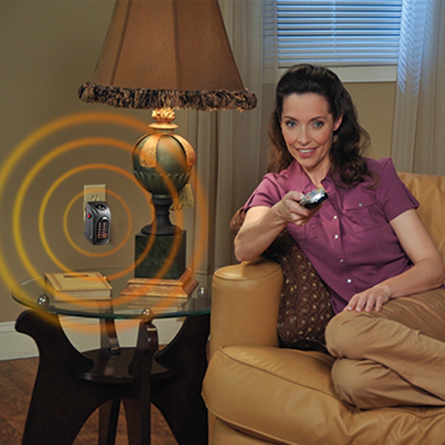 Handy Heater Portable Wall Plug-In Space Heater 350 Watts with Digital Display