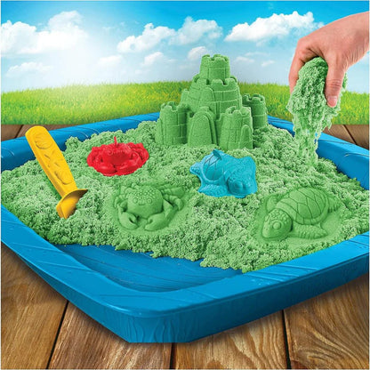 Kinetic Sand Spin Master Green – Non-Drying, Fun Sensory Play for Kids