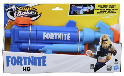Super Soaker Fortnite HG Water Blaster – Pump-Action Outdoor Water Gun for Kids and Teens