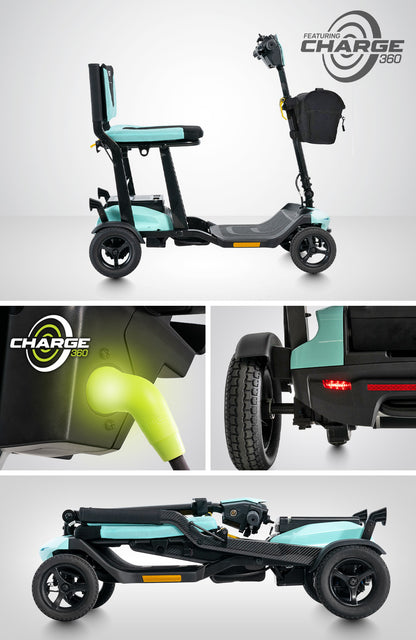 Go Go Super Portable Folding Scooter – Charge360 Technology, Magnetic Battery Charging, 41.6 lbs Weight