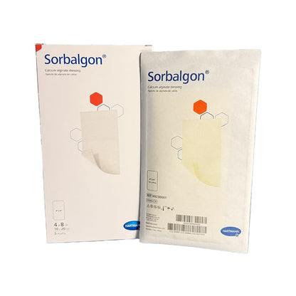 Sorbalgon Calcium Alginate Polysorbate Alginate Dressing 4 x 8 Inch Sterile Rectangle