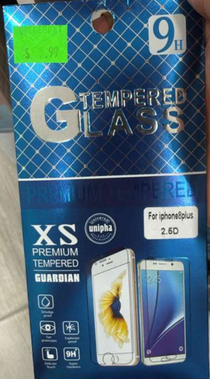 Unipha XS Premium Tempered Glass Screen Protector 9H for iPhone Smudge Proof Eye Protection
