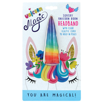 Squishy Unicorn Horn Headband – Rainbow Unicorn Magic Costume Accessory