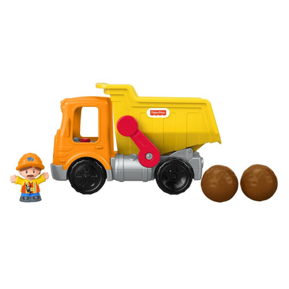 Fisher Price Little People Work Together Dump Truck with Driver Figure – Musical Toddler Construction Toy