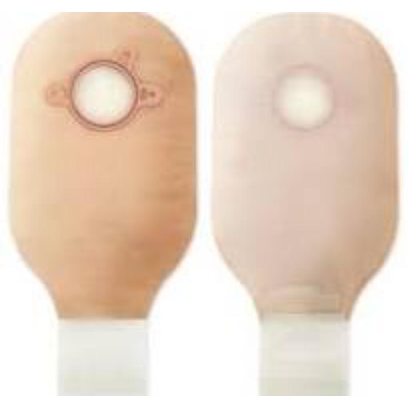 Ostomy Pouch Safe n Simple One-Piece System 12 Inch Length Flat, Trim to Fit 2-1/2 Inch Stoma Drainable