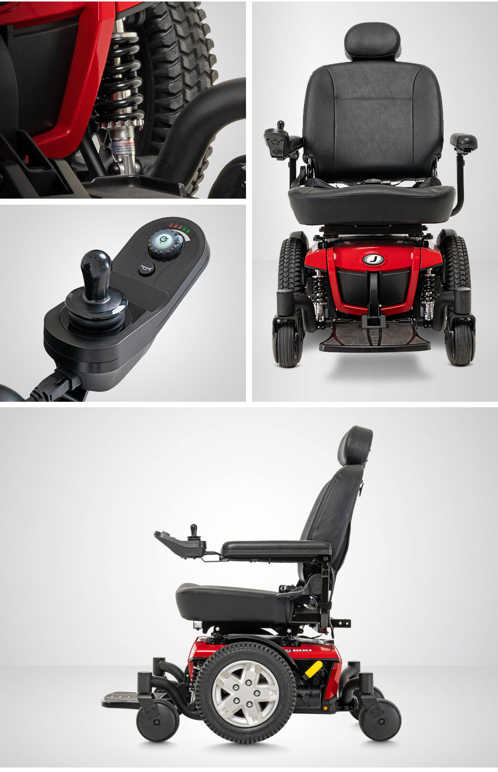 Jazzy 600 ES Power Chair – 14-Inch Drive Wheels, Independent Front Casters, Tight Turning Radius