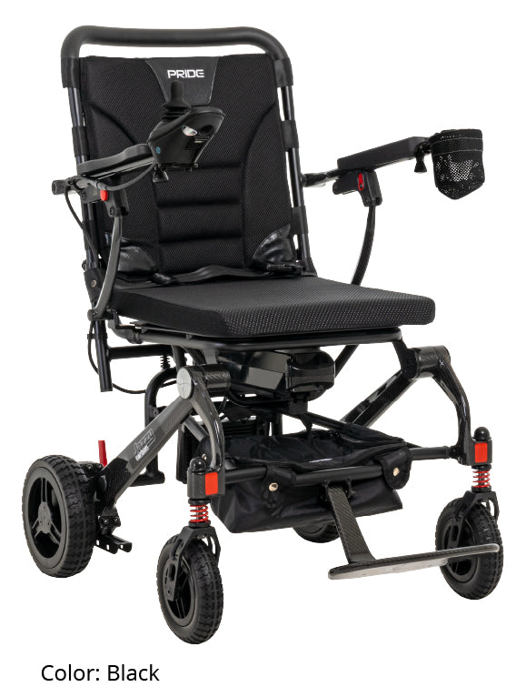 Jazzy Carbon Power Wheelchair – Ultralight Carbon Fiber Frame, Lithium-Ion Battery, Premium Portability