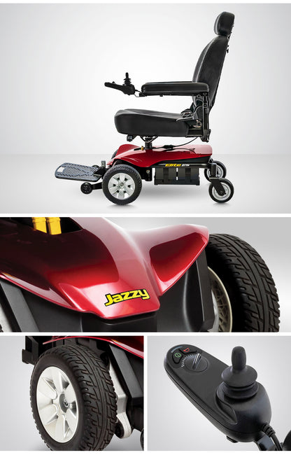 Jazzy Elite ES Power Chair – Front-Drive Wheels for Smooth Ride, High-Back Seat