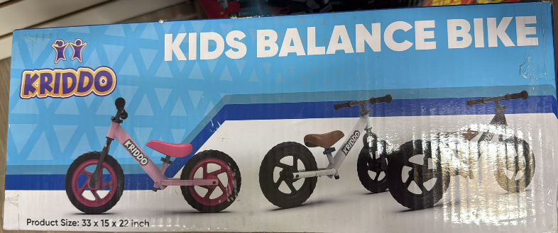 KRIDDO Kids Balance Bike KB002 – Black