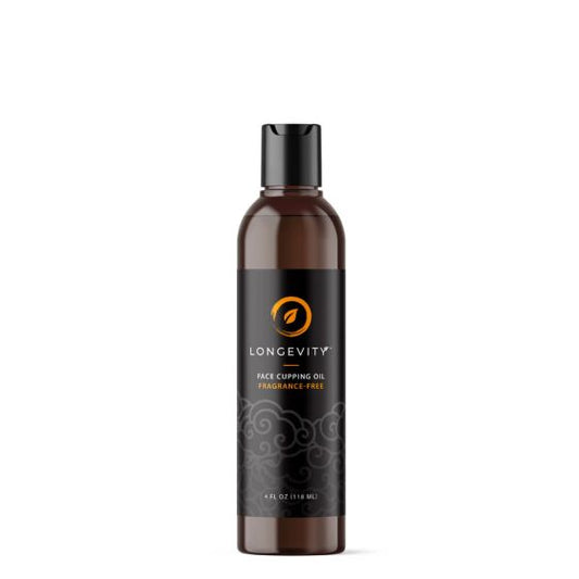 Facial Moisturizer Longevity Organic Facial Cupping & Gua Sha Oil 4 oz. Bottle Unscented Oil