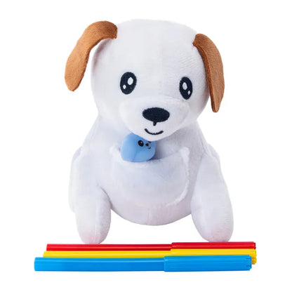 Grafix Puppy Doodle Baby Buddies Plush with Washable Markers