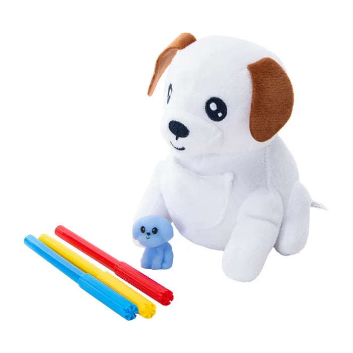 Grafix Puppy Doodle Baby Buddies Plush with Washable Markers