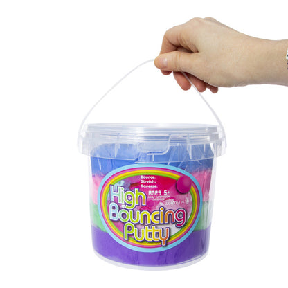 High Bouncing Putty Bucket 14.1 oz Colorful Squishy Sensory Toy