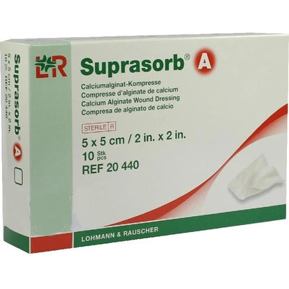 Suprasorb A Calcium Alginate Dressing 2 x 2 Inch Highly Absorbent Wound Dressing