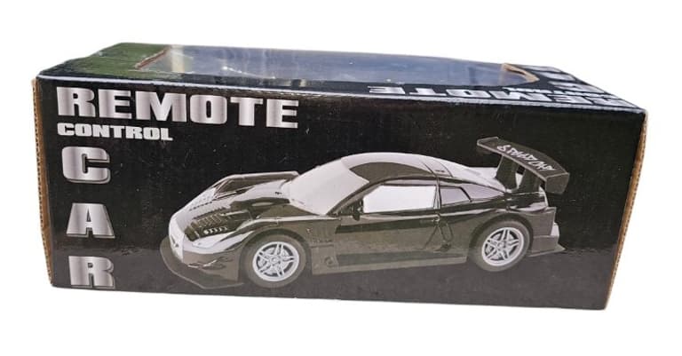 Road Burner RC Super Car Maserati-Style Sports Car with Lights – 1:22 Scale Remote Control Car (Black)