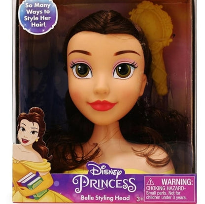 Disney Princess Belle Mini Styling Head with Hair Brush – Beauty and the Beast