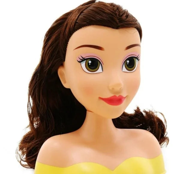 Disney Princess Belle Mini Styling Head with Hair Brush – Beauty and the Beast