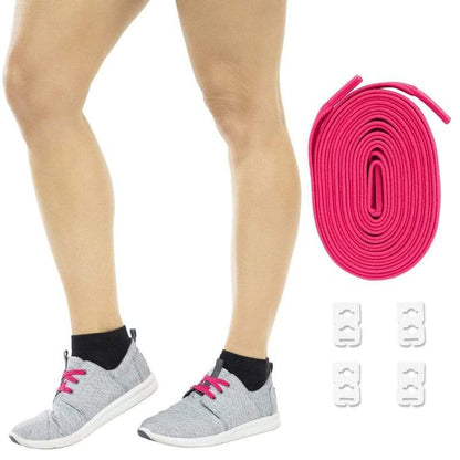 Elastic Shoe Laces pink