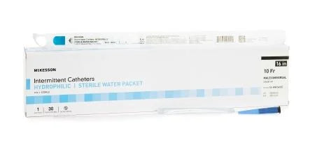 McKesson Intermittent Catheter Coude Tip High-Quality PVC Catheter for Easy and Gentle Self-Catheterization (16")
