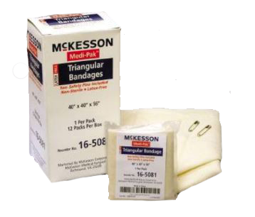 McKesson Medi-Pak Triangular Bandages Versatile First Aid Essential with Safety Pins