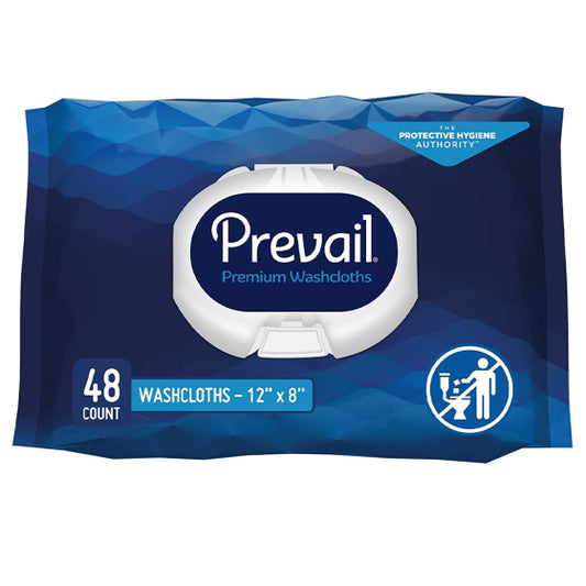 Prevail Adult Washcloths with Aloe, Chamomile and Vitamin E by First Quality