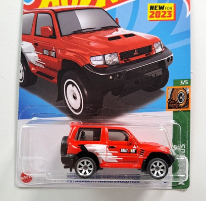 Hot Wheels Super Custom Mitsubishi Pajero Evolution Red – HW Mud Studs 1:64 Diecast with Real Tires