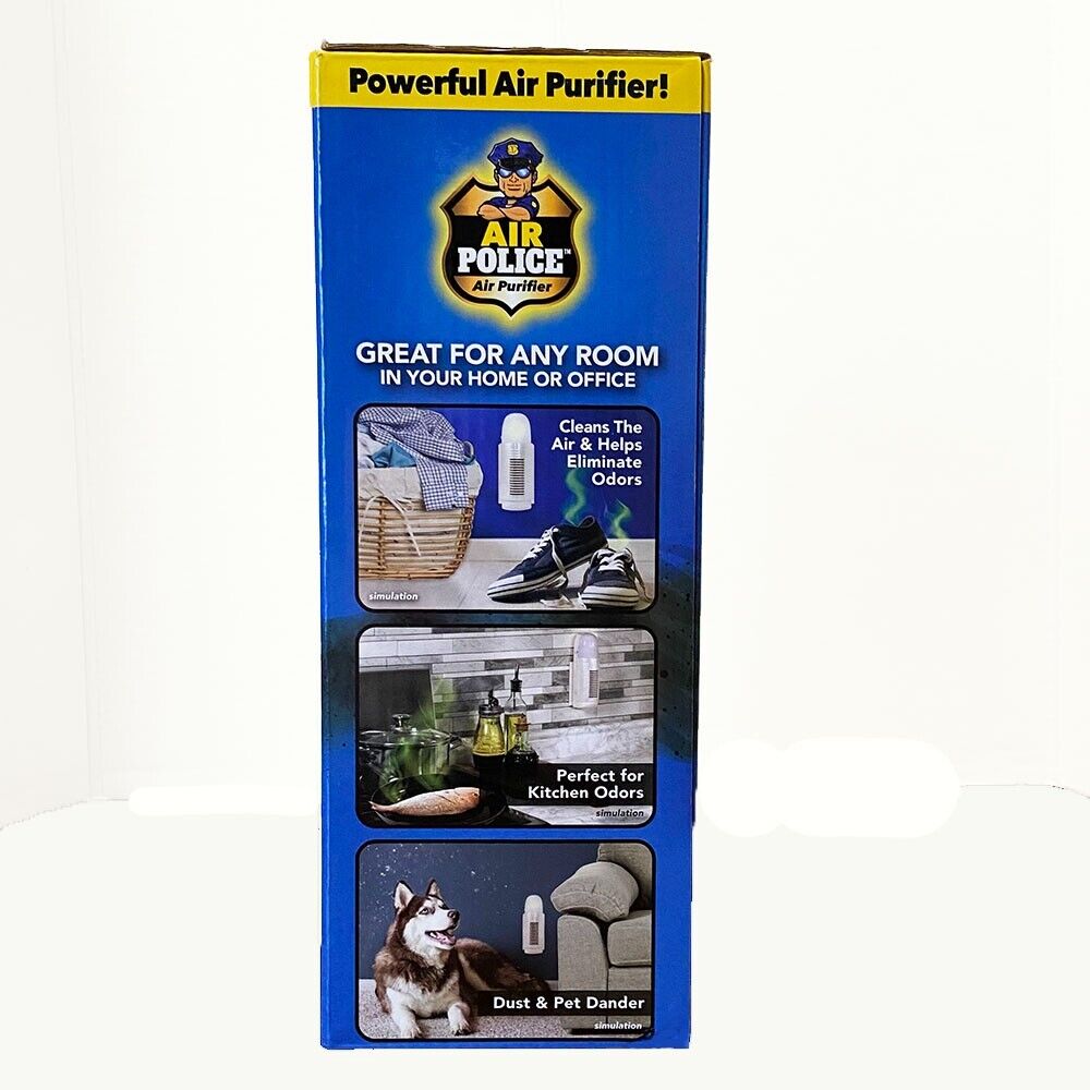 Air Police Compact Wall Outlet Air Purifier Silent Ionic Technology for Clean and Fresh Air