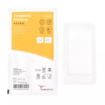 Cardinal Health Composite Adhesive Island Dressing 3.2 x 6 Inch Sterile Wound Dressing