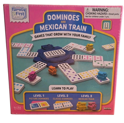 Dominoes & Mexican Train Game – Family First Games (Ages 4+)