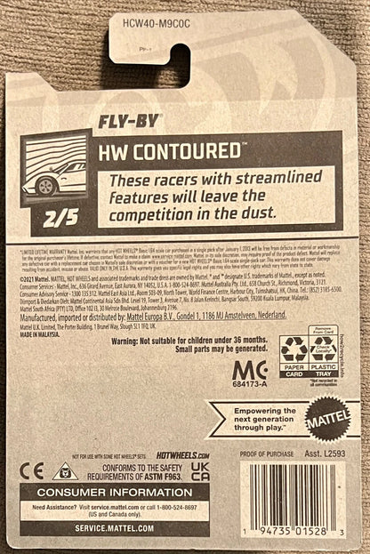 Hot Wheels Fly-By Green & Black – HW Contoured 2/5 1:64 Diecast