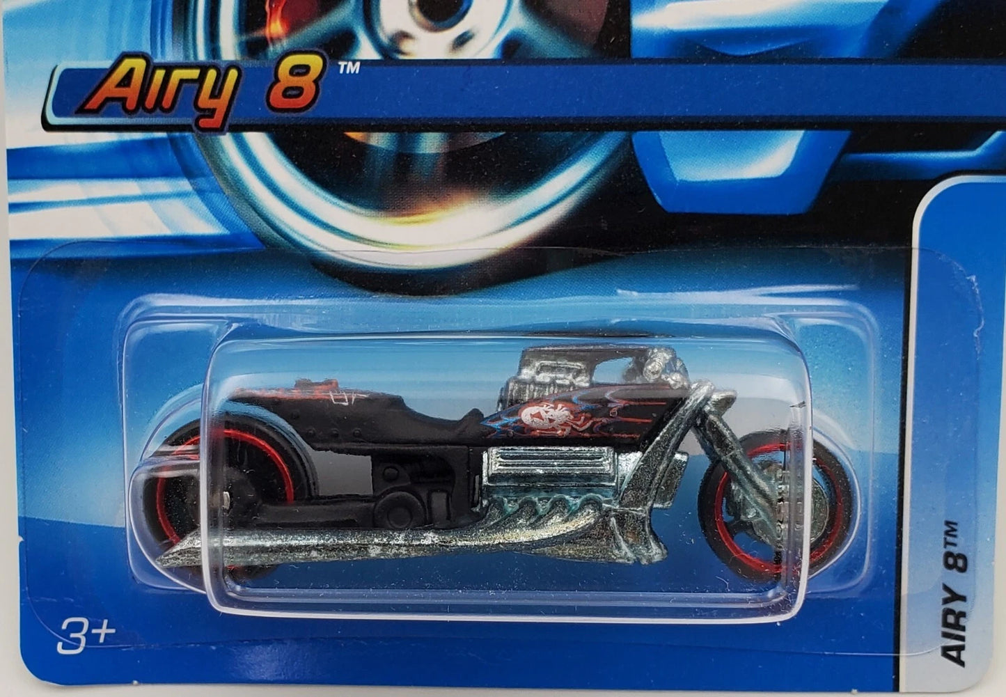 Hot Wheels Airy 8 Black – Mainline Collector Car #2006-164 1:64 Diecast