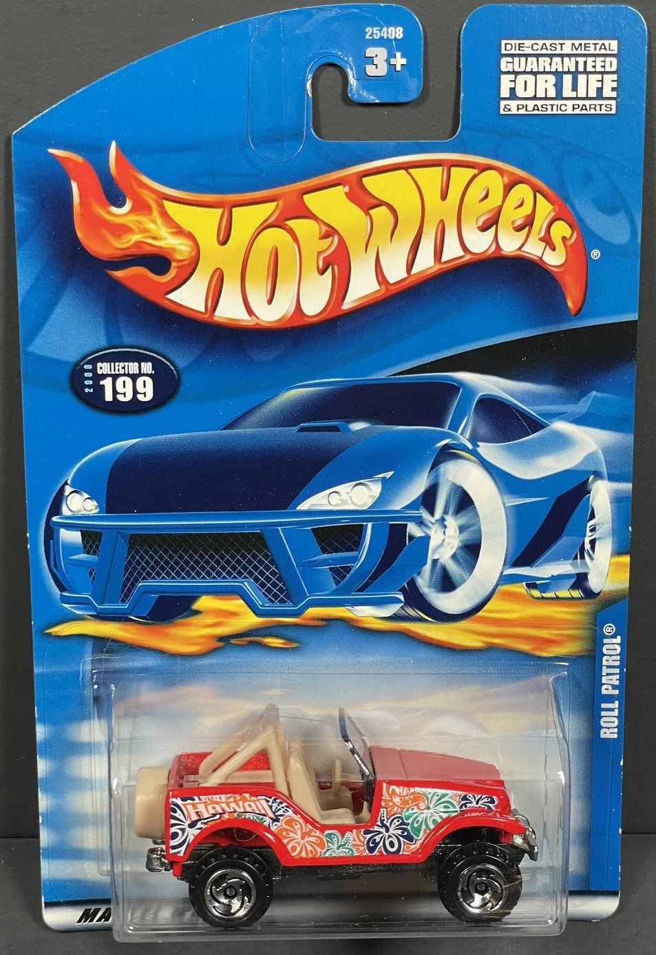 Hot Wheels Roll Patrol Red – 2000 1:64 Diecast Saw-Blade Collectors #199
