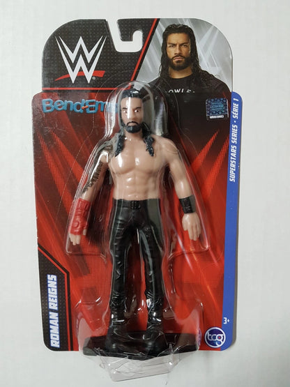 Bend-Ems WWE Superstars Roman Reigns Action Figure – Flexible Toy