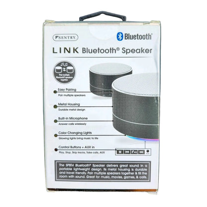 Sentry Link Bluetooth Wireless Speaker with Color-Changing Lights