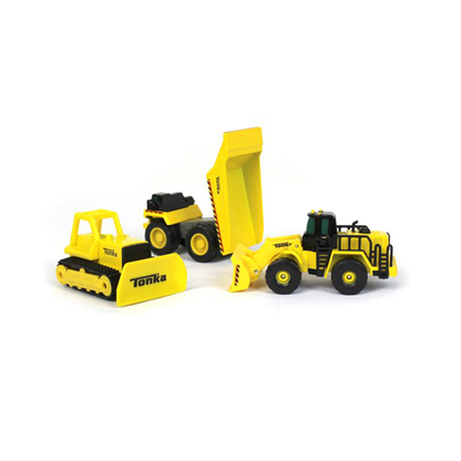 Tonka Metal Movers 3-Pack – Mighty Dump Truck, Front Loader & Bulldozer (Ages 3+)